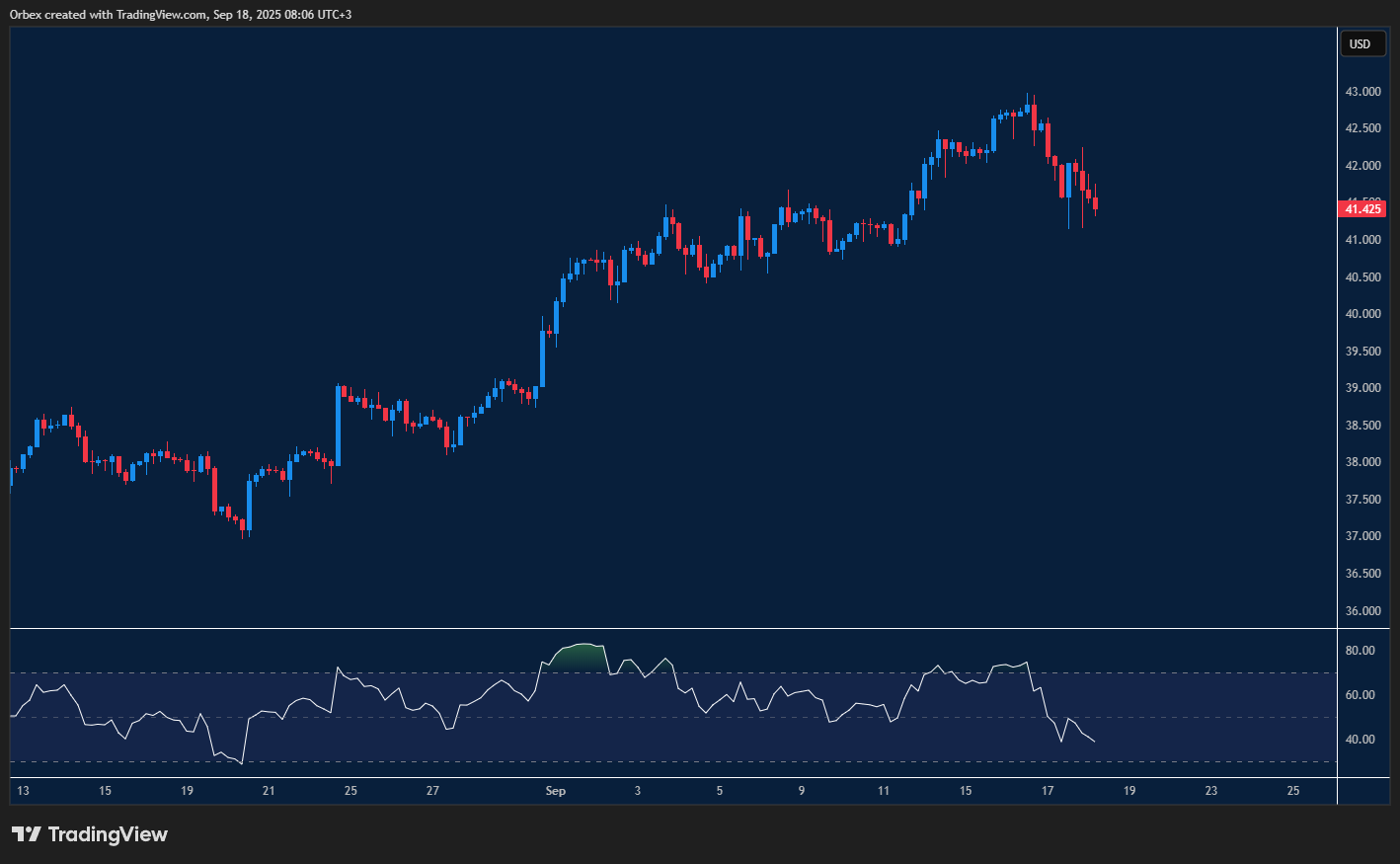Silver tests major resistance as overbought RSI sparks selling pressure